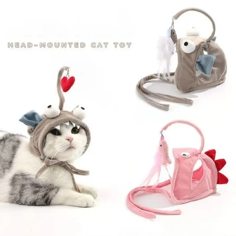 Simulation Fish Interactive Cat Toy Hat with Funny Feather Fish Toy For Kitten Playing Teaser Wand Toys Cat Accessories Dropship
Simulation Fish Interactive Cat Toy Hat with Funny Feather Fish Toy For Kitten Playing Teaser Wand Toys Cat Accessories Dropship