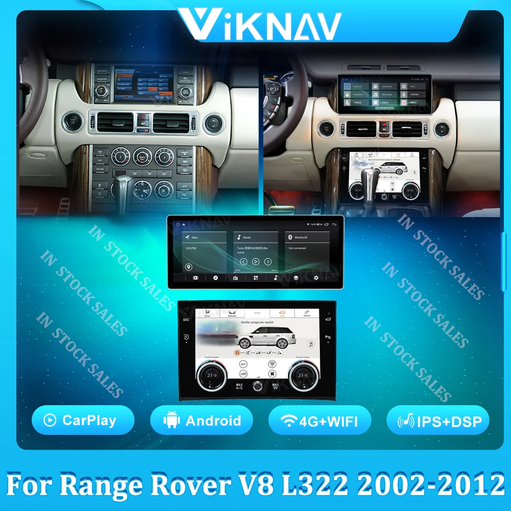 Android Car Radio For Land Range Rover V8 L322 2002-2012 AC Panel Auto Stereo Multimedia Player Climate Control Touch Screen
Android Car Radio For Land Range Rover V8 L322 2002-2012 AC Panel Auto Stereo Multimedia Player Climate Control Touch Screen
