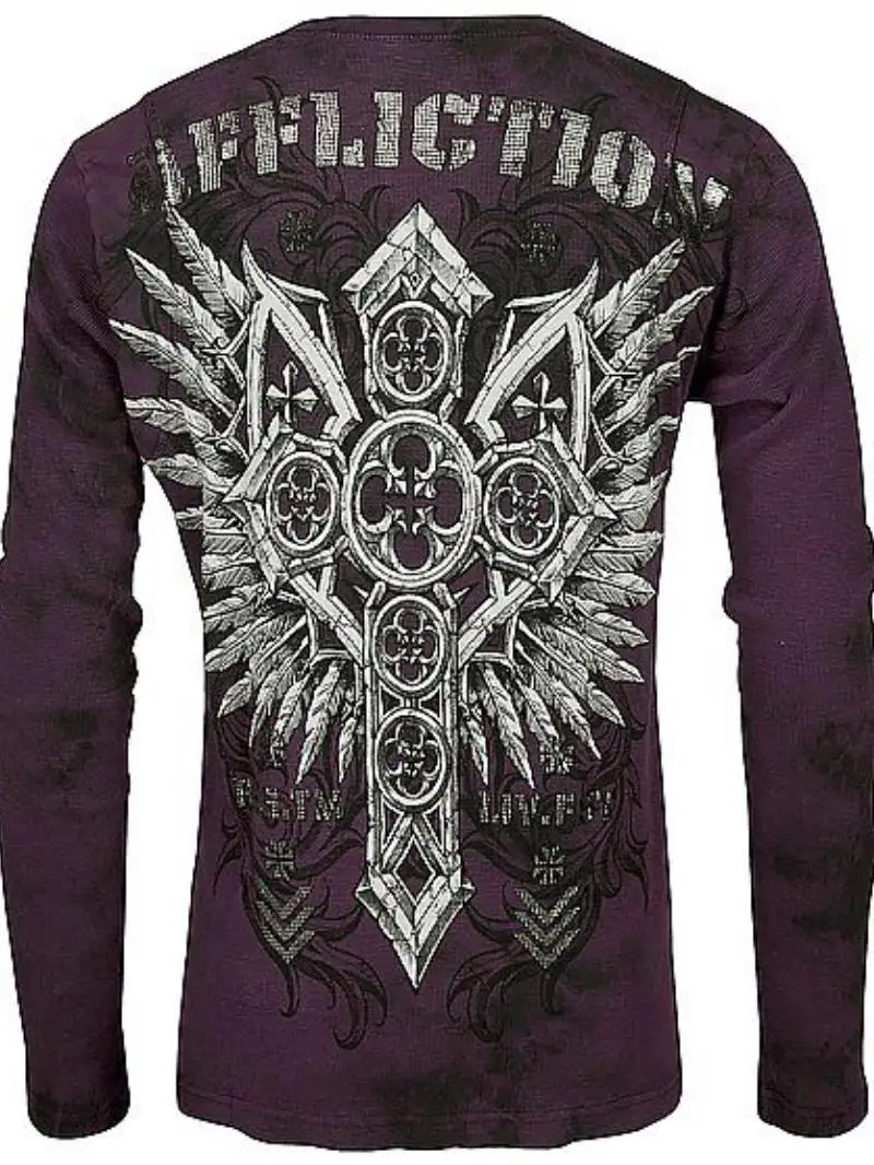 Men's Punk Affliction Cross Wings Long Sleeve T-Shirt y2k Shirts T-shirts For Men Free Shipping Vintage Men Clothing
Men's Punk Affliction Cross Wings Long Sleeve T-Shirt y2k Shirts T-shirts For Men Free Shipping Vintage Men Clothing