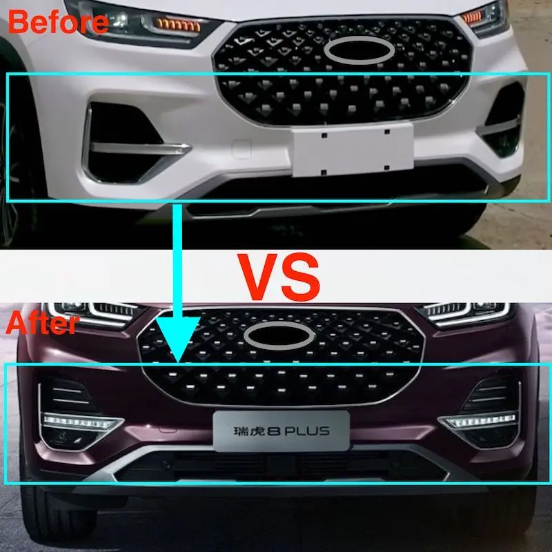 Передние дневные ходовые детали и решетчатые детали для Chery Tiggo 8 Pro 2020 2021 2022
Передние дневные ходовые детали и решетчатые детали для Chery Tiggo 8 Pro 2020 2021 2022