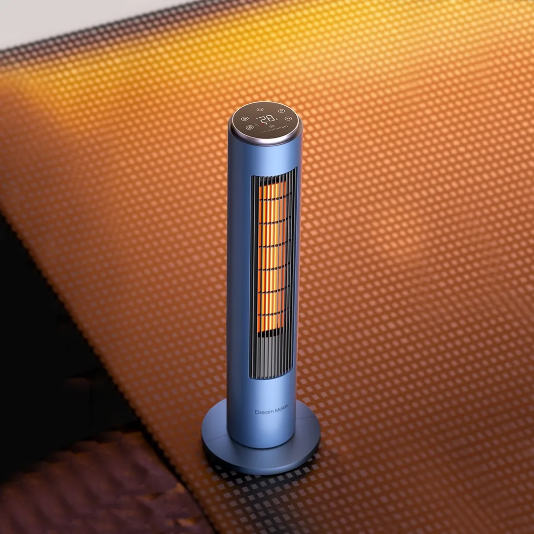 Dream Maker Leafless Purifying Cooling Heating Fan Fast Cooling and Heating DC Frequency Conversion Low Noise and Energy Saving
Dream Maker Leafless Purifying Cooling Heating Fan Fast Cooling and Heating DC Frequency Conversion Low Noise and Energy Saving