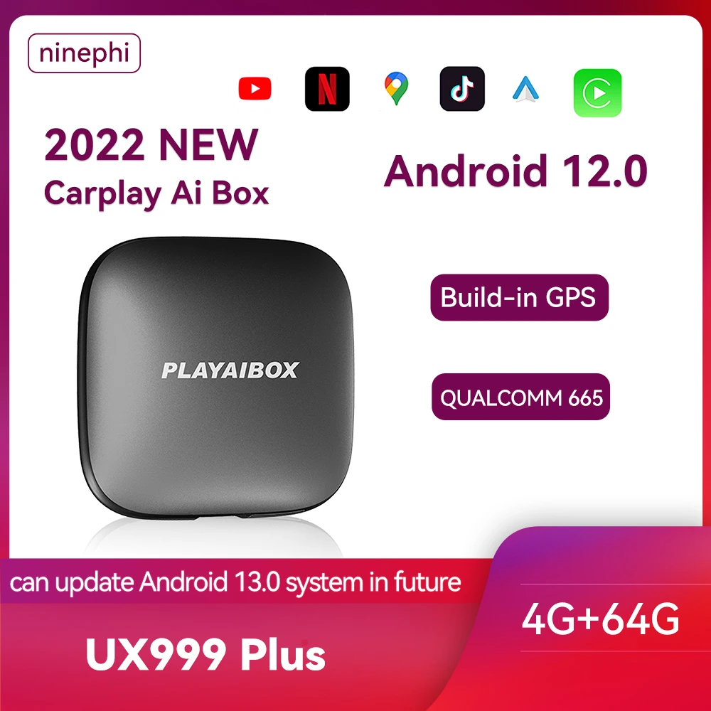 Carplay Ai Box Android 12.0 система беспроводной Android Авто Netflix Spotify QCM662 6125 UX999PLUS для Kia VW Toyota Peugeot Volvo
Carplay Ai Box Android 12.0 система беспроводной Android Авто Netflix Spotify QCM662 6125 UX999PLUS для Kia VW Toyota Peugeot Volvo