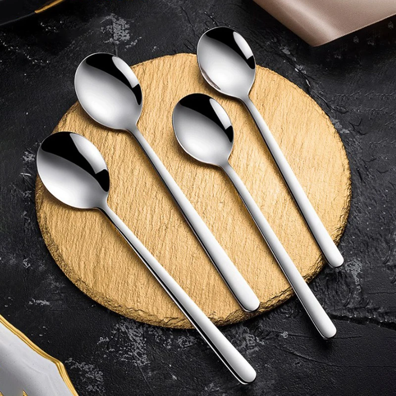 304 Stainless Steel Coffee Spoons Ice Cream Spoons Long Handle Coffee Spoons Stirring Spoons Kitchen Utensils Accessories
304 Stainless Steel Coffee Spoons Ice Cream Spoons Long Handle Coffee Spoons Stirring Spoons Kitchen Utensils Accessories