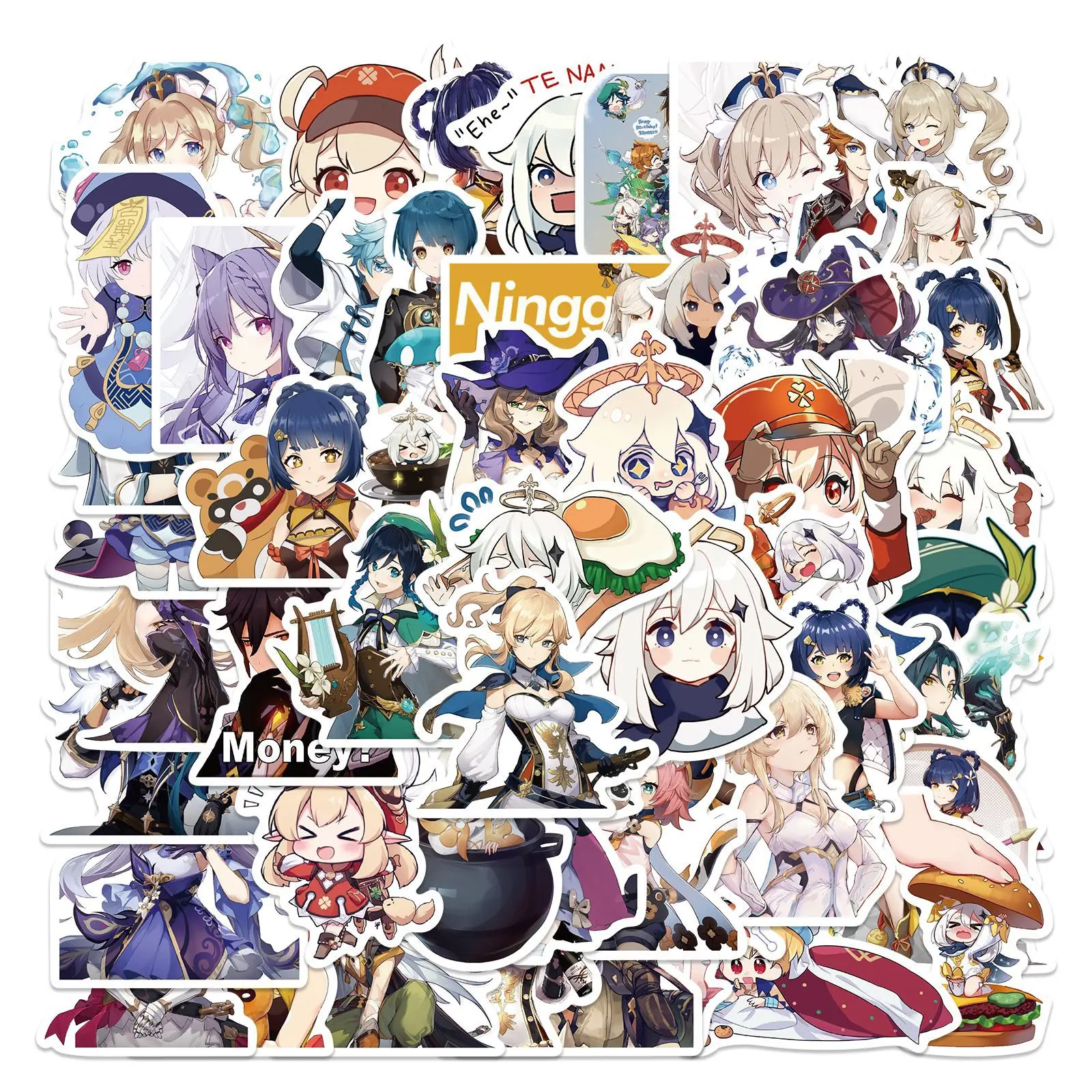 50Pcs Genshin Impact Hot Game Stickers Funny Waterproof Skateboard Luggage Guitar Mobile PhoneStickers Laptop Anime Sticker Toy
50Pcs Genshin Impact Hot Game Stickers Funny Waterproof Skateboard Luggage Guitar Mobile PhoneStickers Laptop Anime Sticker Toy