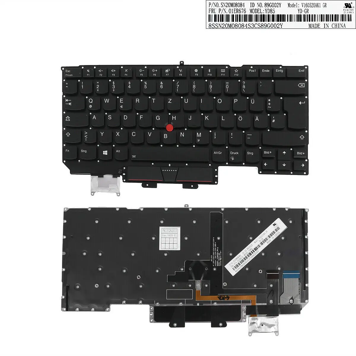 Клавиатура для Lenovo IBM ThinkPad X1 Carbon Gen 5 2017 с подсветкой (SN20M08084) GR
Клавиатура для Lenovo IBM ThinkPad X1 Carbon Gen 5 2017 с подсветкой (SN20M08084) GR