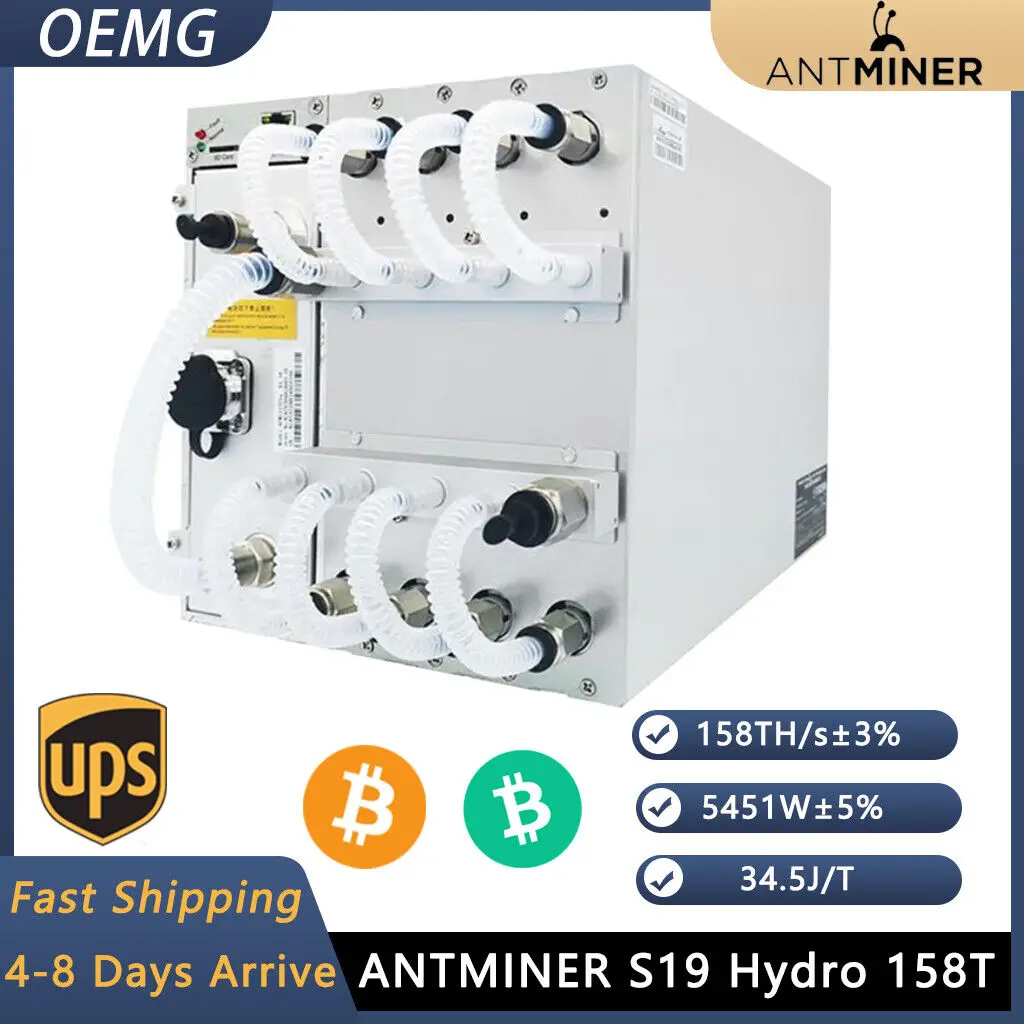 Бесплатная доставка, Bitmain Antminer S19 Hydro 158TH 5451 Вт, гидроохлаждающий Майнер BTC/BCH/BSV SHA256
Бесплатная доставка, Bitmain Antminer S19 Hydro 158TH 5451 Вт, гидроохлаждающий Майнер BTC/BCH/BSV SHA256
