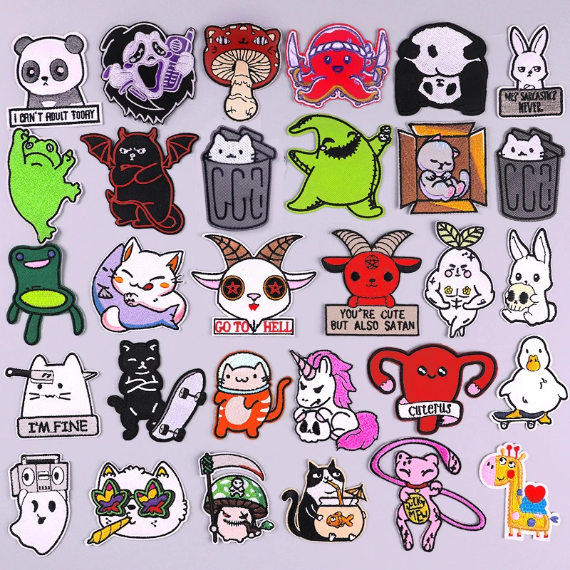 Термоклейкие нашивки с мультяшными животными, аппликация с вышивкой в виде симпатичного кота на одежду
Термоклейкие нашивки с мультяшными животными, аппликация с вышивкой в виде симпатичного кота на одежду