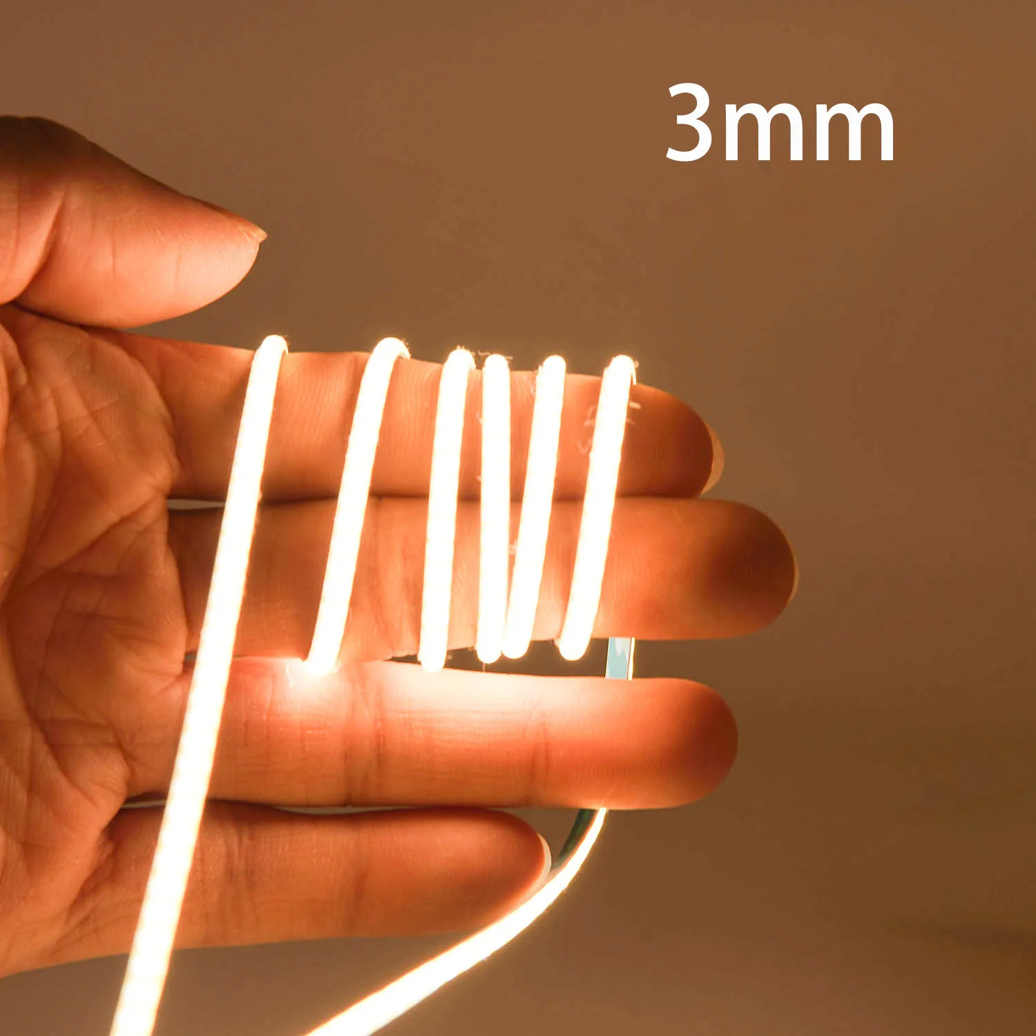 3mm Bright COB LED Strip Light Flexible Linear Tape Lights Bar 12V/24V 384LEDs/m Warm Cool White for Car Room Decoration
3mm Bright COB LED Strip Light Flexible Linear Tape Lights Bar 12V/24V 384LEDs/m Warm Cool White for Car Room Decoration