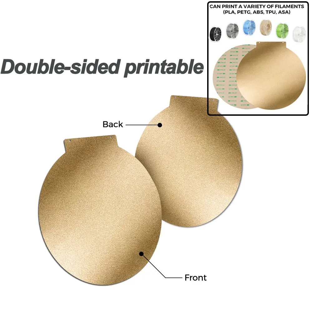 3D Printer Hot Bed Parts Double Sided Textured PEI Powder Coated Spring Steel Sheet With Magnetic Base 220mm PEI Plate For FLSUN
3D Printer Hot Bed Parts Double Sided Textured PEI Powder Coated Spring Steel Sheet With Magnetic Base 220mm PEI Plate For FLSUN