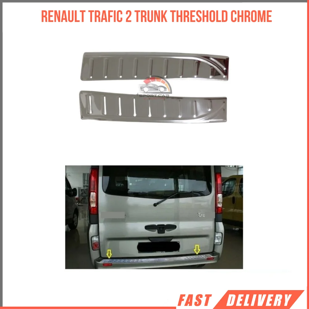Stainless steel modified design accessory for Renault TRAFIC 2 chrome body threshold
Stainless steel modified design accessory for Renault TRAFIC 2 chrome body threshold