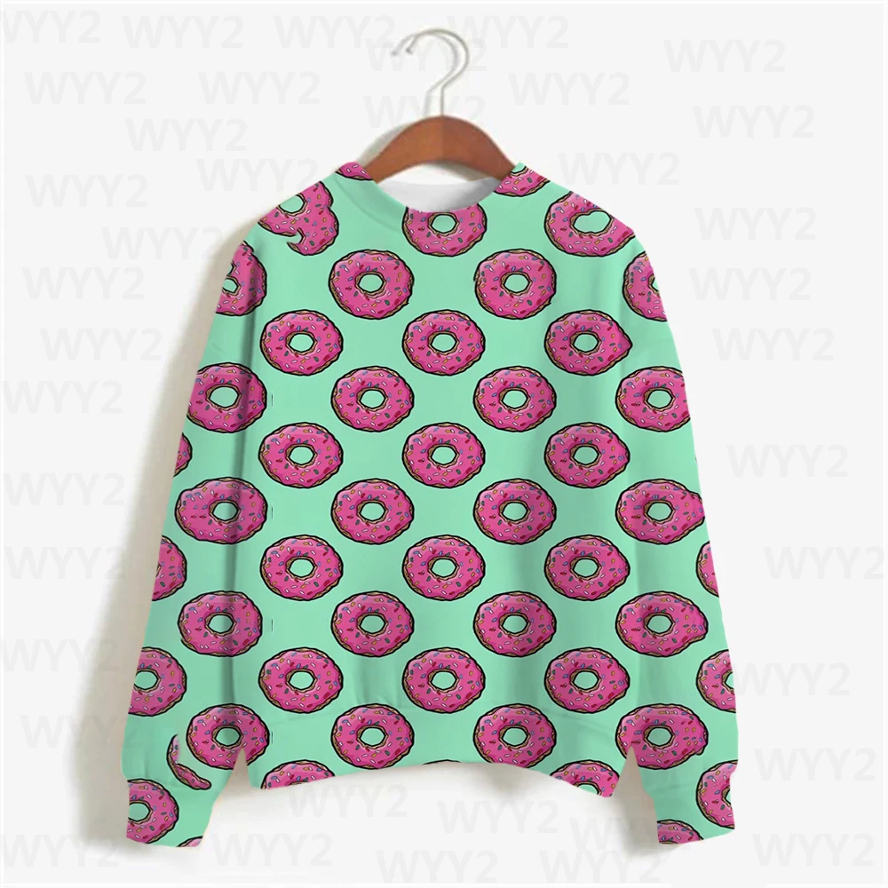 Women's Donut Print Retro Street Round Neck Hoodie Disney Sweatshirt Print Long Sleeve Casual Loose Women's Tops
Women's Donut Print Retro Street Round Neck Hoodie Disney Sweatshirt Print Long Sleeve Casual Loose Women's Tops