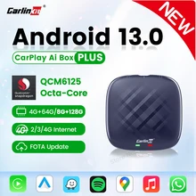 CarlinKit CarPlay Ai TV Box Android 13 QCM6125 Wireless CarPlay Android Auto 4G LTE Smart Car Play Streaming Box FOTA Update