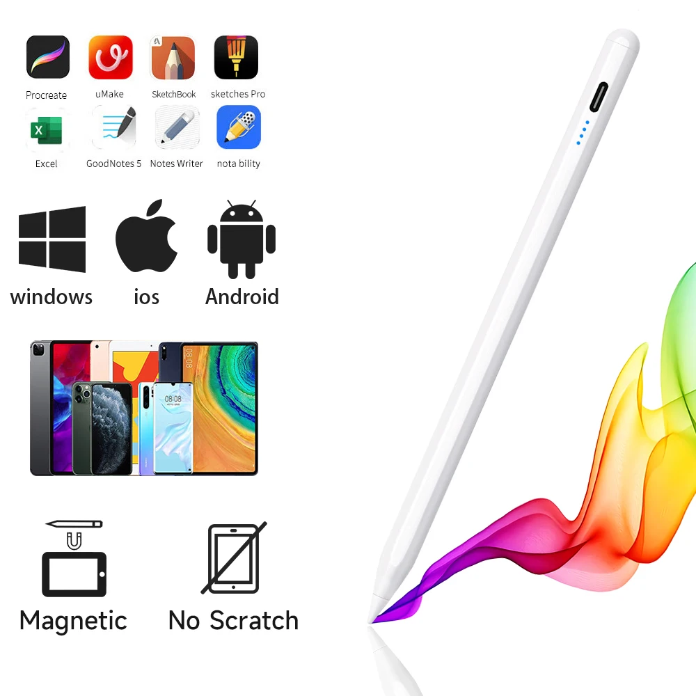 Универсальный стилус для Android IOS Windows сенсорная ручка iPad Apple карандаш Huawei Lenovo Samsung