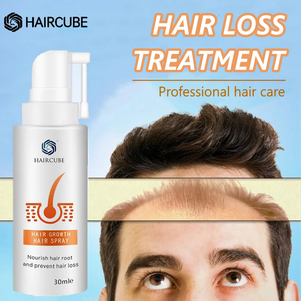 

Спрей HAIRCUBE против выпадения волос для мужчин и женщин, сыворотка с эссенцией для быстрого роста волос, продукты для ухода за волосами, реген...