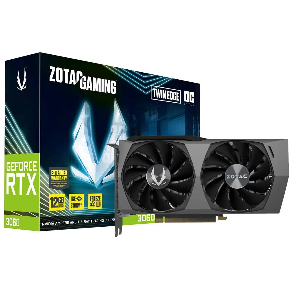 NEW DISCOUNT ZOTAC Gaming GeForce RTX™ 3060 Ti Twin Edge OC LHR 8GB GDDR6 256-bit 14 Gbps PCIE 4.0 Graphics Card, IceStorm 2.0 A
NEW DISCOUNT ZOTAC Gaming GeForce RTX™ 3060 Ti Twin Edge OC LHR 8GB GDDR6 256-bit 14 Gbps PCIE 4.0 Graphics Card, IceStorm 2.0 A