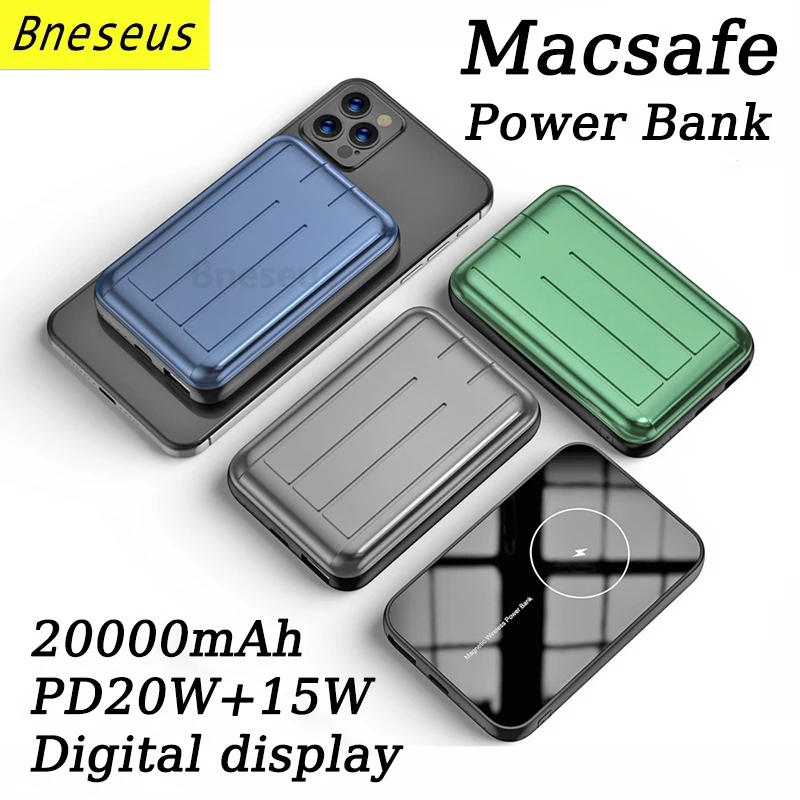 20000mAh Magnetic Power Bank Portable External Auxiliary Battery Macsafe Wireless Charger For iPhone 12 13 14 Apple Powerbank
20000mAh Magnetic Power Bank Portable External Auxiliary Battery Macsafe Wireless Charger For iPhone 12 13 14 Apple Powerbank