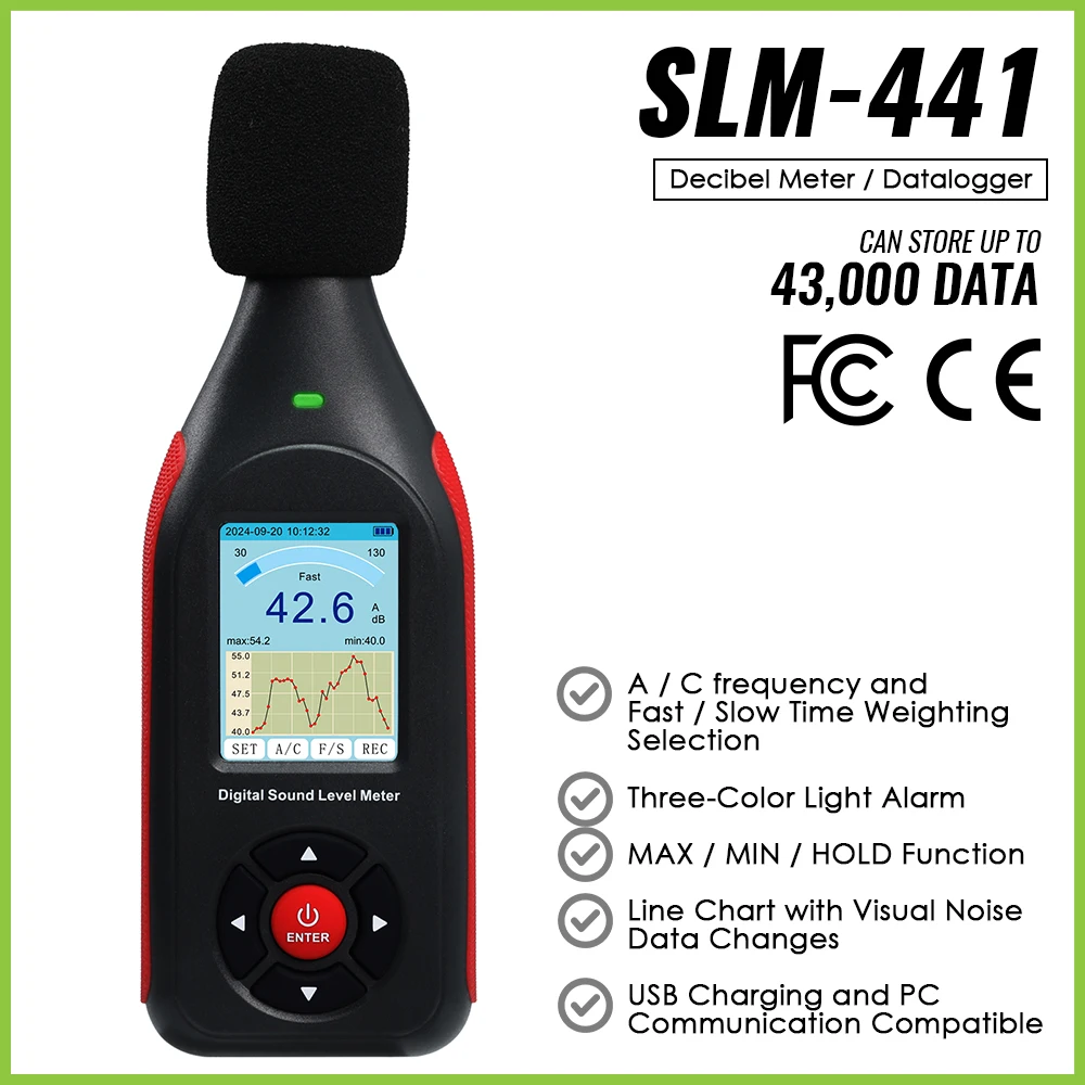 Измеритель шума 43,000 Сонометр для хранения данных Измеритель децибел Визуальная таблица линии Выход постоянного тока Функция сигнализации Измеритель уровня звука
Измеритель шума 43,000 Сонометр для хранения данных Измеритель децибел Визуальная таблица линии Выход постоянного тока Функция сигнализации Измеритель уровня звука