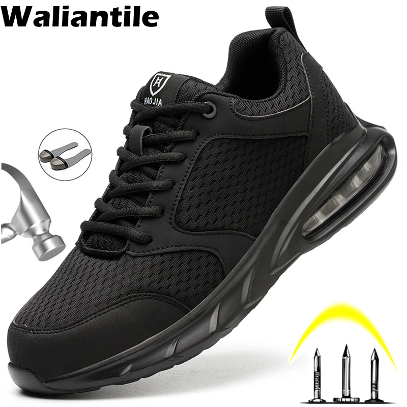 Waliantile Super Light Men Safety Shoes Air Cushion Comfortable Construction Security Work Shoes Men Male Safety Shoes Sneakers
Waliantile Super Light Men Safety Shoes Air Cushion Comfortable Construction Security Work Shoes Men Male Safety Shoes Sneakers
