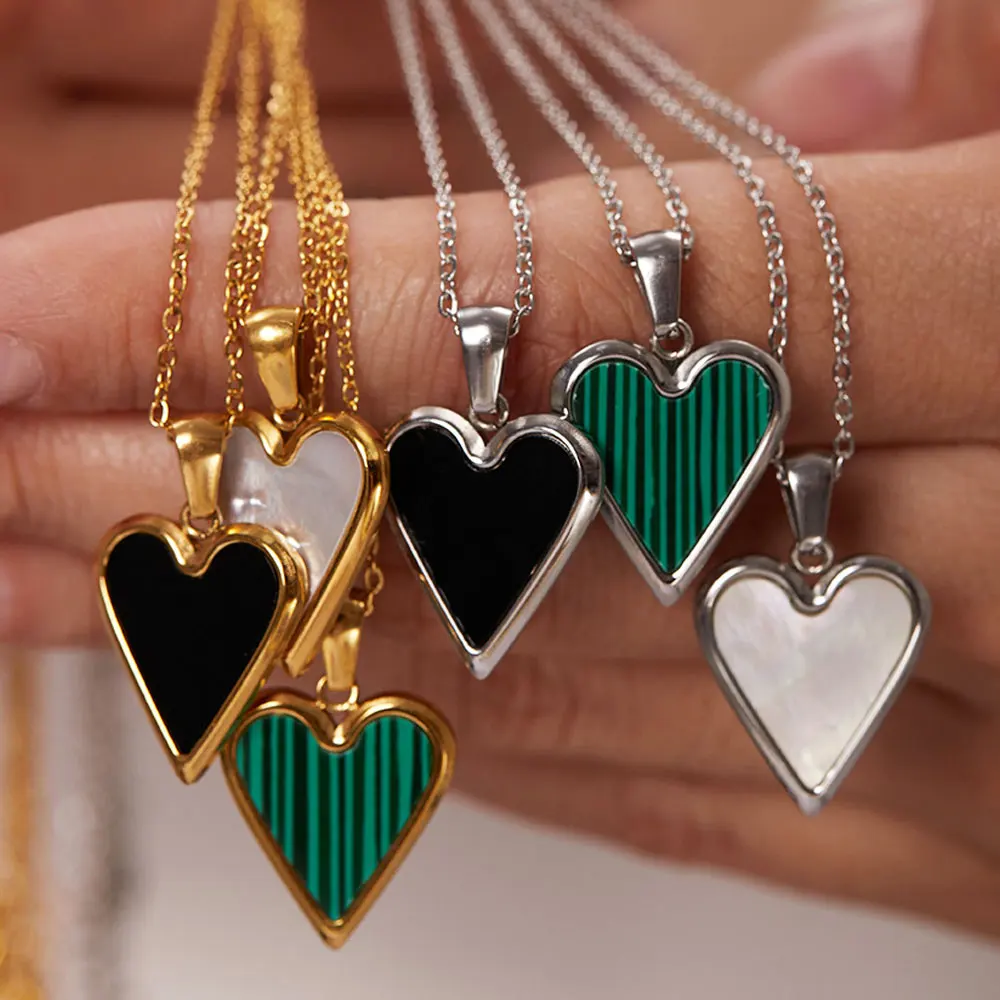 Ins 18k Real Gold Plated Titanium Steel Colorful Necklaces For Women Heart Elegant Prevent Allergy Exquisite Handmade Necklaces2
Ins 18k Real Gold Plated Titanium Steel Colorful Necklaces For Women Heart Elegant Prevent Allergy Exquisite Handmade Necklaces2