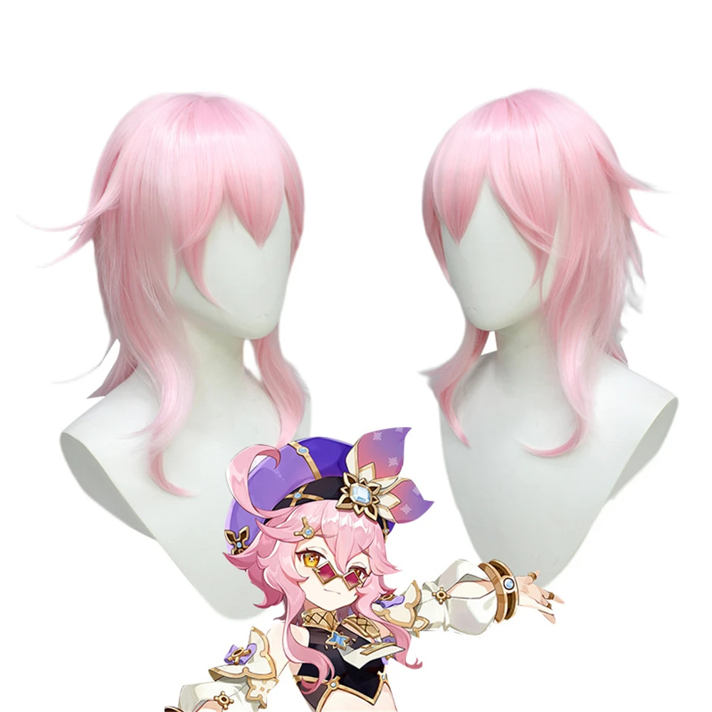 50CM Genshin Dori Cosplay Wigs Anime Woman Natural Synthetic Pink Wig Breathable Rose Net Cover Cos Prop Accessories
50CM Genshin Dori Cosplay Wigs Anime Woman Natural Synthetic Pink Wig Breathable Rose Net Cover Cos Prop Accessories