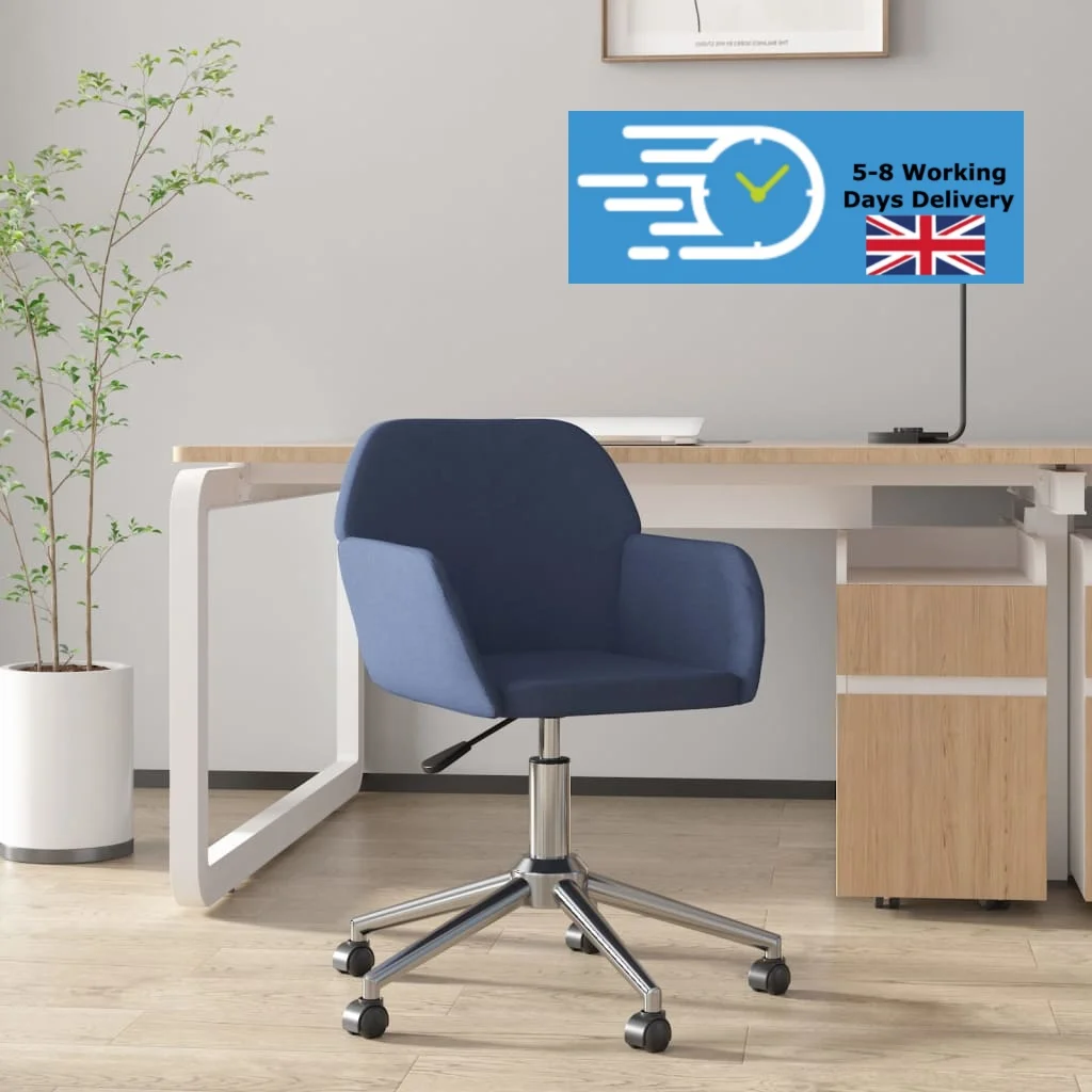 Swivel Office Chair Blue Fabric, living room furniture, dining armchair armchairs for living room, Office chair with wheels
Swivel Office Chair Blue Fabric, living room furniture, dining armchair armchairs for living room, Office chair with wheels