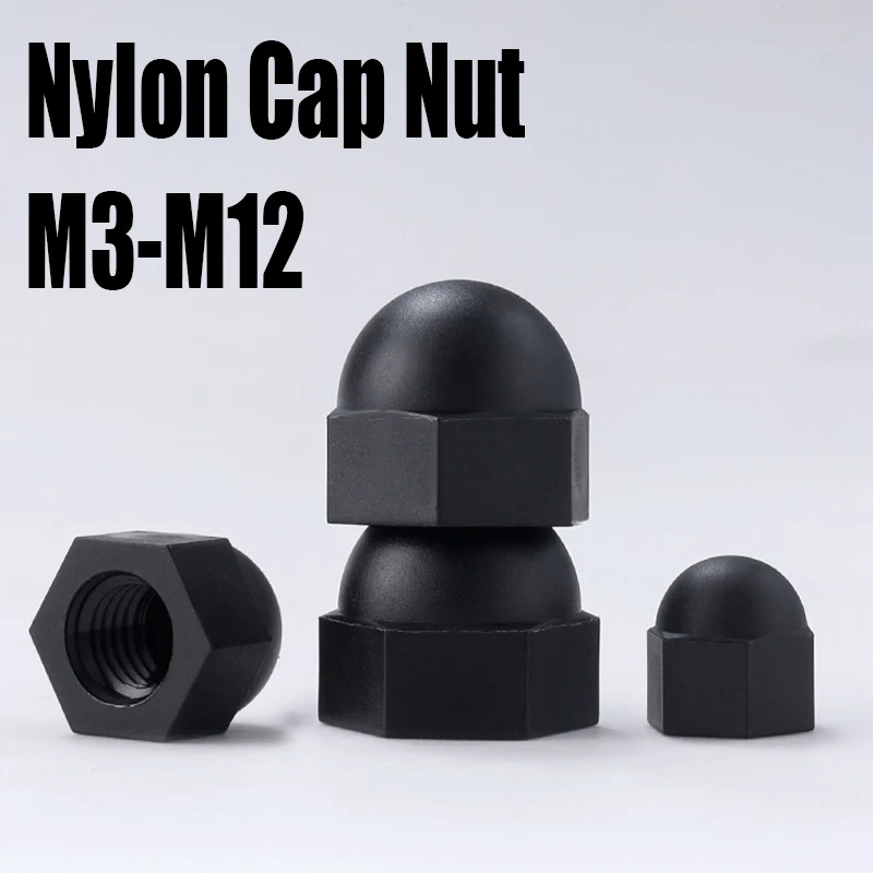 10PCS M3 M4 M5 M6 M8 M10 M12 Black Nylon Cap Nut Plastic Cap Nut Decorative Cover Semicircle Acorn Nut Hardware Fastener
10PCS M3 M4 M5 M6 M8 M10 M12 Black Nylon Cap Nut Plastic Cap Nut Decorative Cover Semicircle Acorn Nut Hardware Fastener