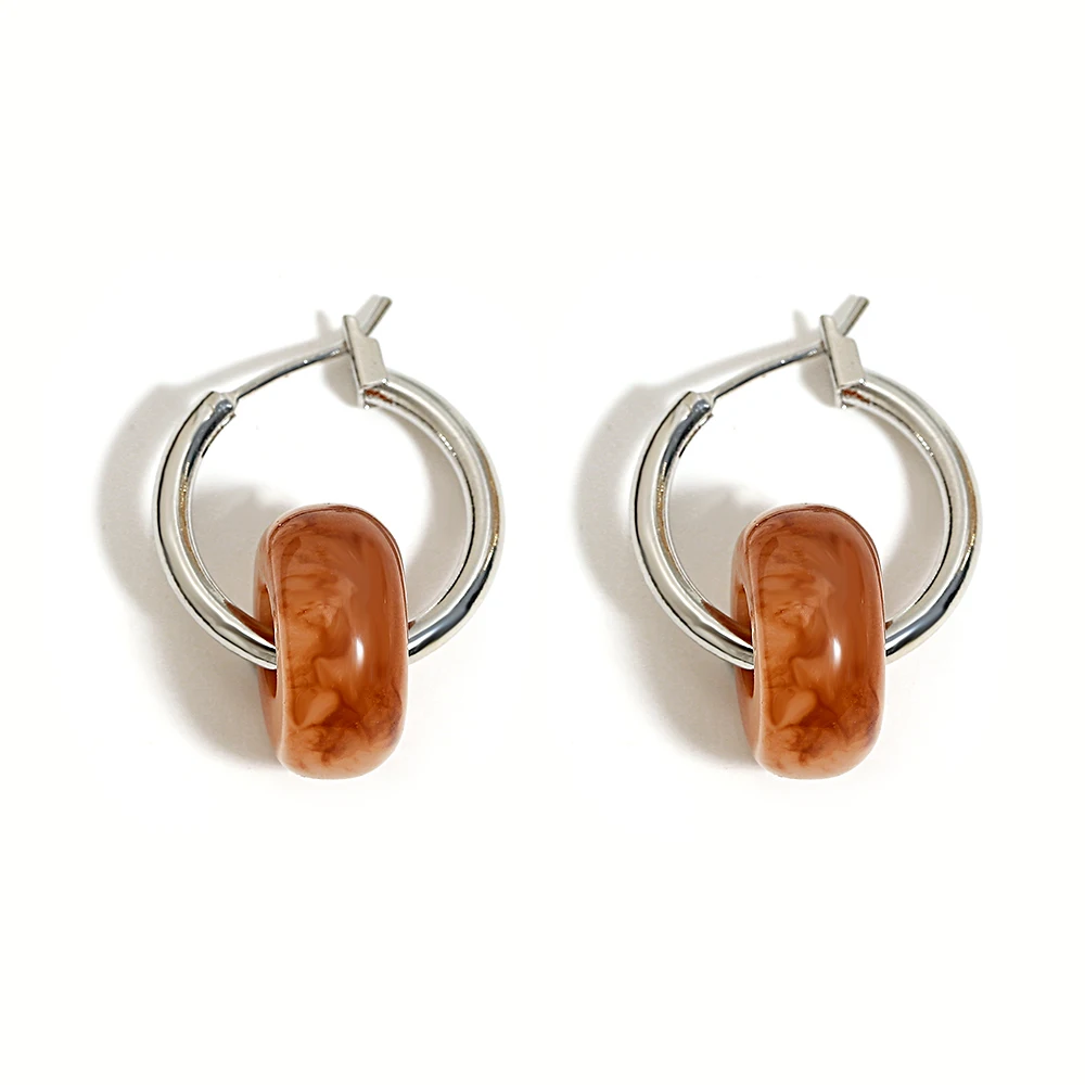 Chic Stainless Steel Hoop Earrings For Women Boho Natural Stone Dangle Earrings Y2K Amber Circle Pendant Drop Ear Ring Jewelry
Chic Stainless Steel Hoop Earrings For Women Boho Natural Stone Dangle Earrings Y2K Amber Circle Pendant Drop Ear Ring Jewelry