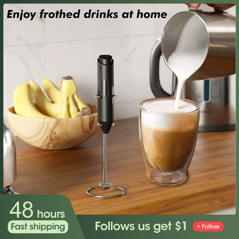 Electric Milk Foamer Aerolatte Handheld Stainless Steel Milk Foam Beater Mini Blender Coffee Foam Milk Stirring Kitchen Whisk
Electric Milk Foamer Aerolatte Handheld Stainless Steel Milk Foam Beater Mini Blender Coffee Foam Milk Stirring Kitchen Whisk