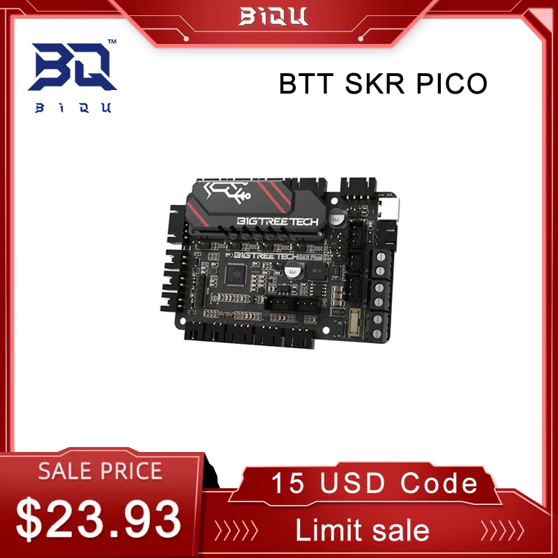 BIGTREETECH BTT SKR PICO V1.0 Motherboard 32Bit TMC2209 Driver Mini12864 LCD For Upgrade Raspberry Pi VORON V0 3D Printer Parts
BIGTREETECH BTT SKR PICO V1.0 Motherboard 32Bit TMC2209 Driver Mini12864 LCD For Upgrade Raspberry Pi VORON V0 3D Printer Parts