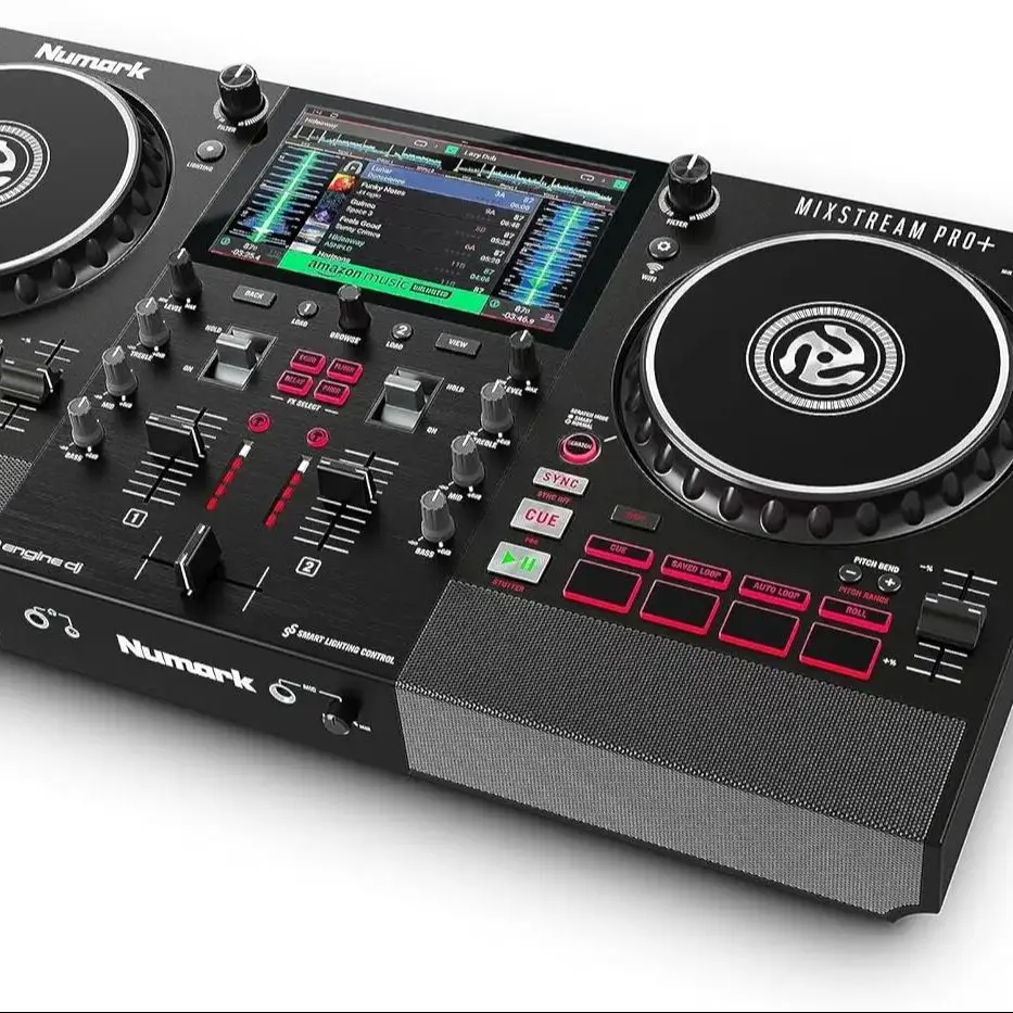 Numark Mixstream Pro+ Standalone DJ Controller, Amazon Music Unlimited Streaming, Mixer, Touchscreen, WiFi, Speakers, works with
Numark Mixstream Pro+ Standalone DJ Controller, Amazon Music Unlimited Streaming, Mixer, Touchscreen, WiFi, Speakers, works with