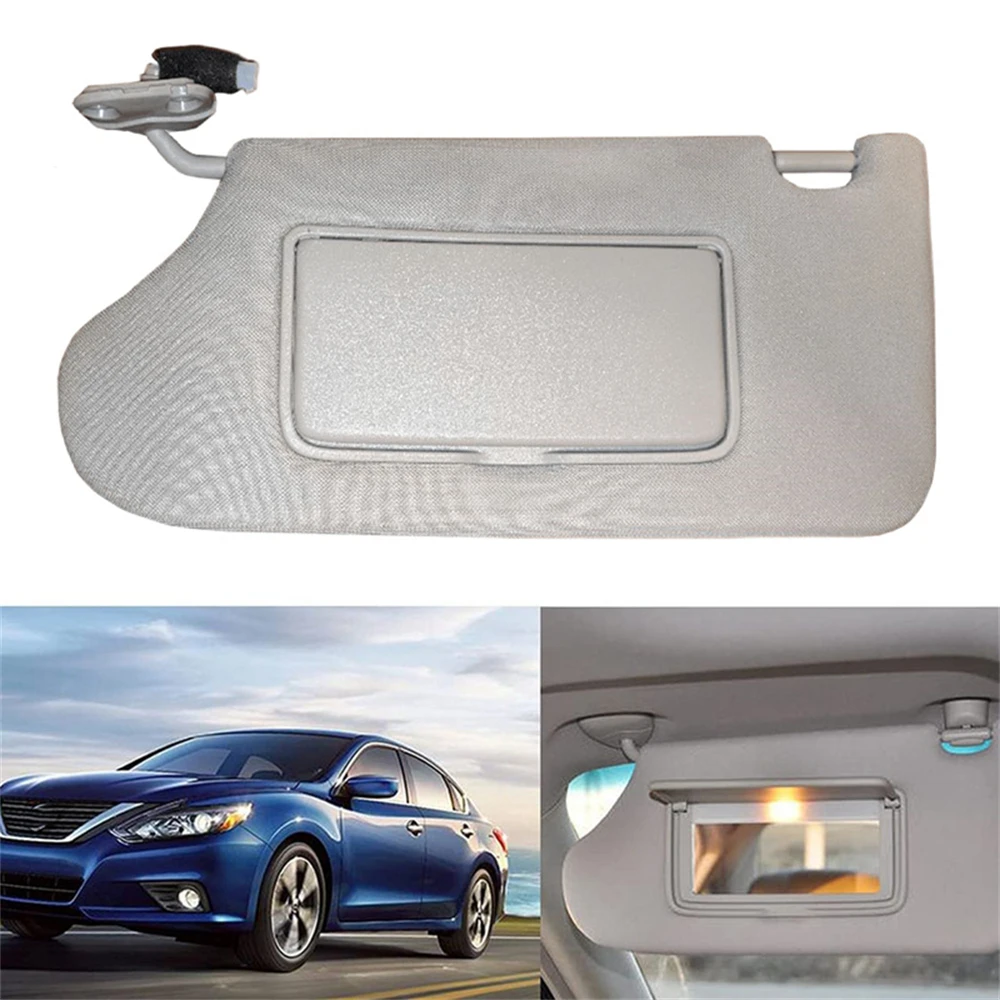 

Gray Car Sun Visor Shield Shade Sunshade with LED Lamp Left 964013TA2A For 2013 2014 2015 2016 Nissan Altima 96401-3TA2A