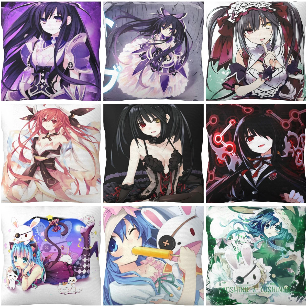 Симпатичные Квадратные наволочки Tohka Yatogami Yoshino Tokisaki Kurumi, чехол для подушки, Наволочки для дома размером 18x18 дюймов
Симпатичные Квадратные наволочки Tohka Yatogami Yoshino Tokisaki Kurumi, чехол для подушки, Наволочки для дома размером 18x18 дюймов