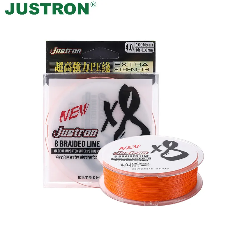 Justron 150m 8 Strand PE Lines Multicolor Braided Line with Great Color Summer Camping Fishing Accessories Colorfast 14-88LB
Justron 150m 8 Strand PE Lines Multicolor Braided Line with Great Color Summer Camping Fishing Accessories Colorfast 14-88LB