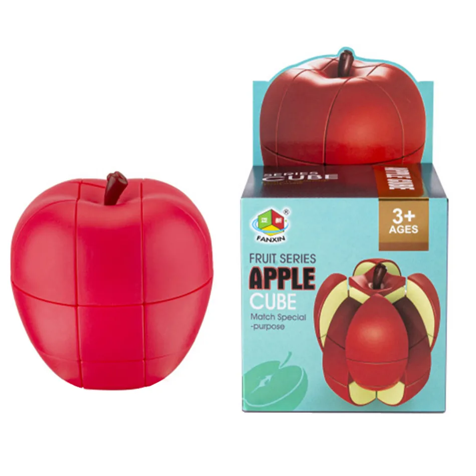 

FanXin фрукты 3x3x3 волшебный кубик яблоко Женский обучающий 3x3 кубик игрушки для детей головоломка для мозга на день рождения Рождественский подарок
