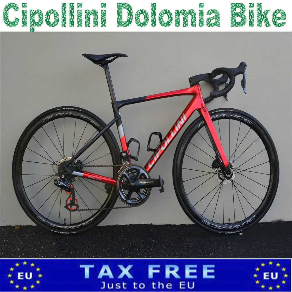T1000 диск углеродный Cipollini доломит дорожный велосипед Полный велосипед Красный с углеродным рулем R7020 групсет XDB DPD
T1000 диск углеродный Cipollini доломит дорожный велосипед Полный велосипед Красный с углеродным рулем R7020 групсет XDB DPD