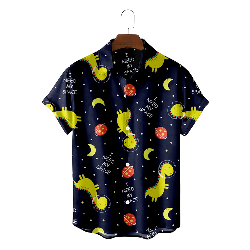 Trend Fashion Cute Funny Dinosaur Graphic Printing Hawaii Shirt For Men 2022 Casual Loose Oversized Social Party Button Up Top
Trend Fashion Cute Funny Dinosaur Graphic Printing Hawaii Shirt For Men 2022 Casual Loose Oversized Social Party Button Up Top