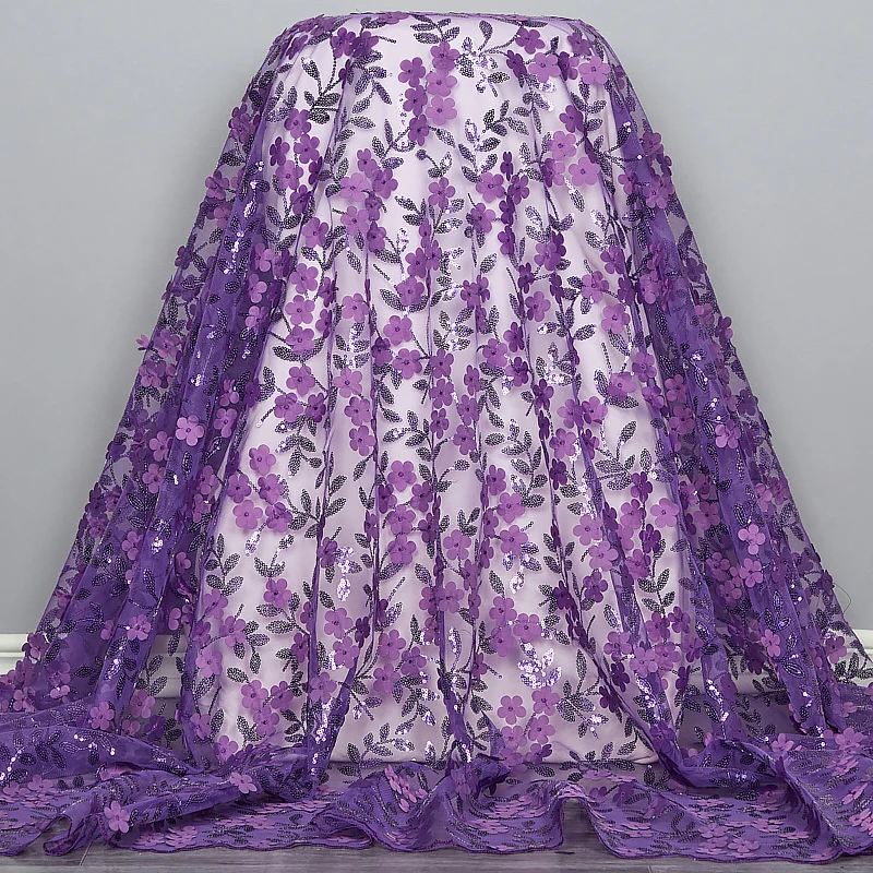 High Quality African Tulle Lace Fabric 2022 5 Yadrs With 3D Flowers Lace French Mesh Net Fabric Material For Party Dress A2937
High Quality African Tulle Lace Fabric 2022 5 Yadrs With 3D Flowers Lace French Mesh Net Fabric Material For Party Dress A2937