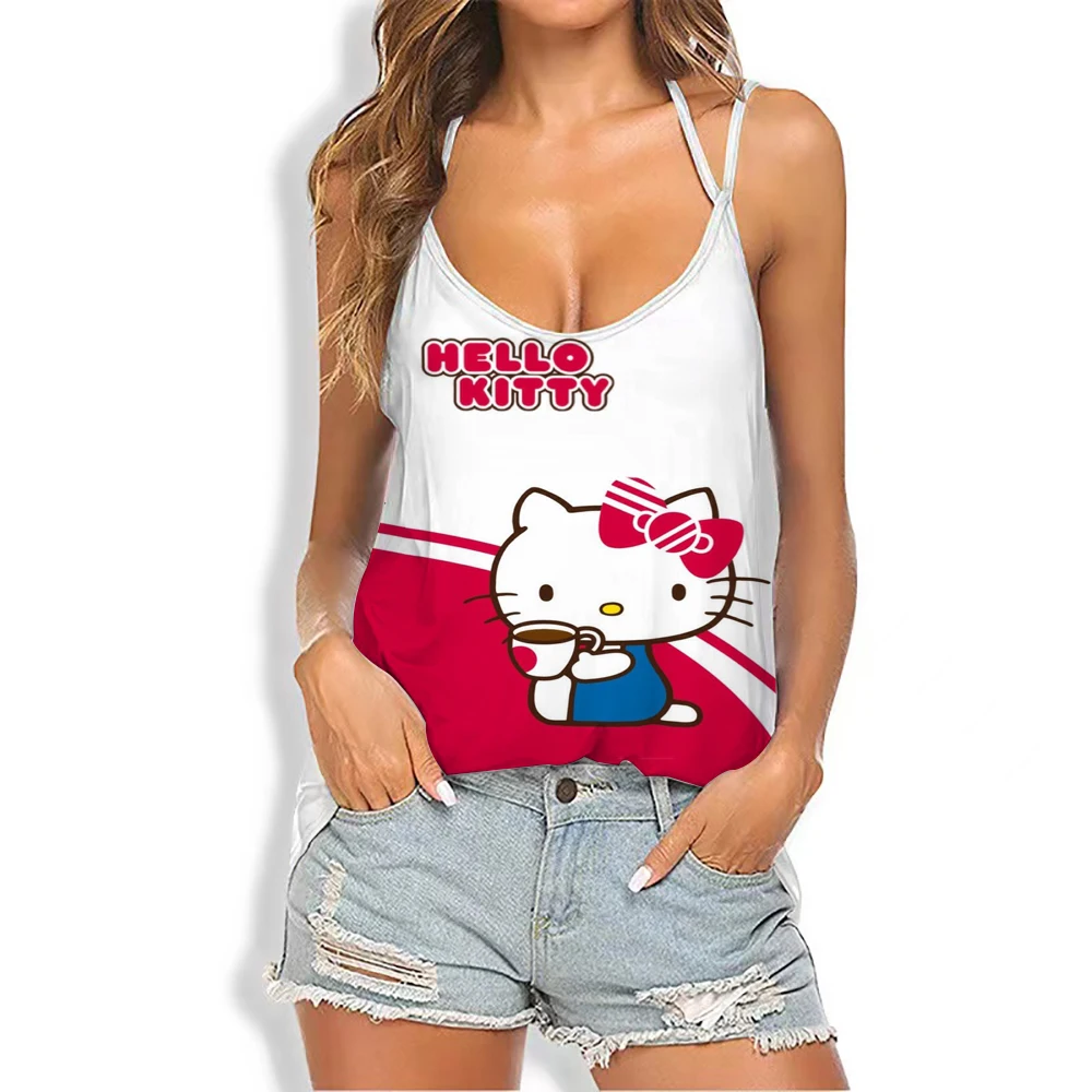 Female Hello Kitty pattern vest summer T-shirt female vest 2022 new summer loose V-neck bottoming shirt top
Female Hello Kitty pattern vest summer T-shirt female vest 2022 new summer loose V-neck bottoming shirt top