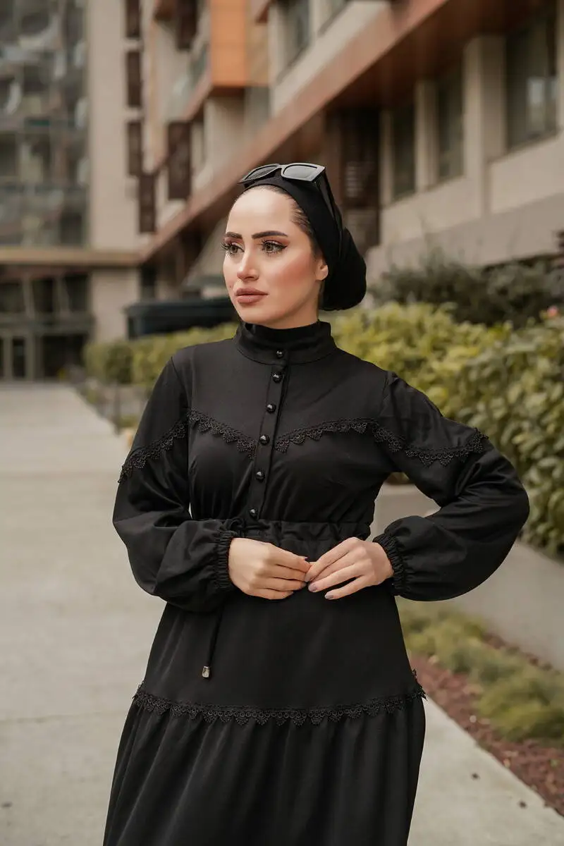 New Fashion Guipure Detailed Balloon Sleeve Hijab Long Dress Hijab Muslim Clothing Stylish Elegant African Dubai Turkey Turkish
New Fashion Guipure Detailed Balloon Sleeve Hijab Long Dress Hijab Muslim Clothing Stylish Elegant African Dubai Turkey Turkish