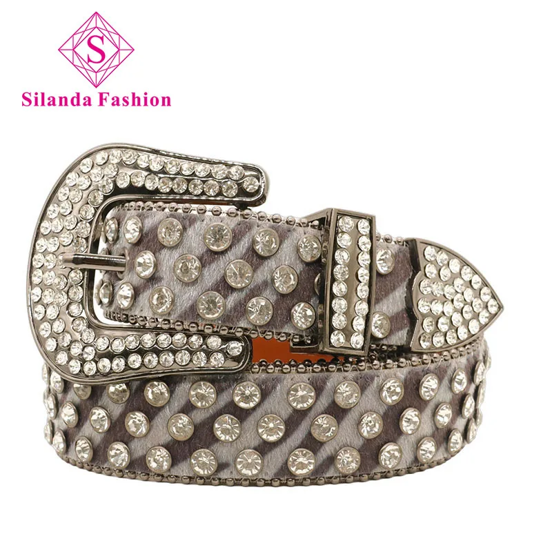 Silanda Fashion Western Shining Rhinestone Studded Belts for Women Men Punk Pin Buckle Waist Band Trendy Genuine Leather Girdles
Silanda Fashion Western Shining Rhinestone Studded Belts for Women Men Punk Pin Buckle Waist Band Trendy Genuine Leather Girdles