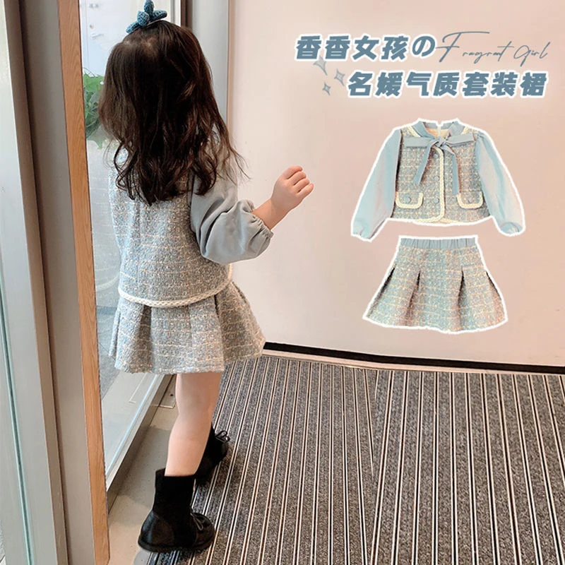 Sweet Outfits Kids Girls Princess 2pcs Clothes Sets Spring Autumn Children Fashion Grid Coat+Skirt Vintage Outfits Lattice Suit
Sweet Outfits Kids Girls Princess 2pcs Clothes Sets Spring Autumn Children Fashion Grid Coat+Skirt Vintage Outfits Lattice Suit