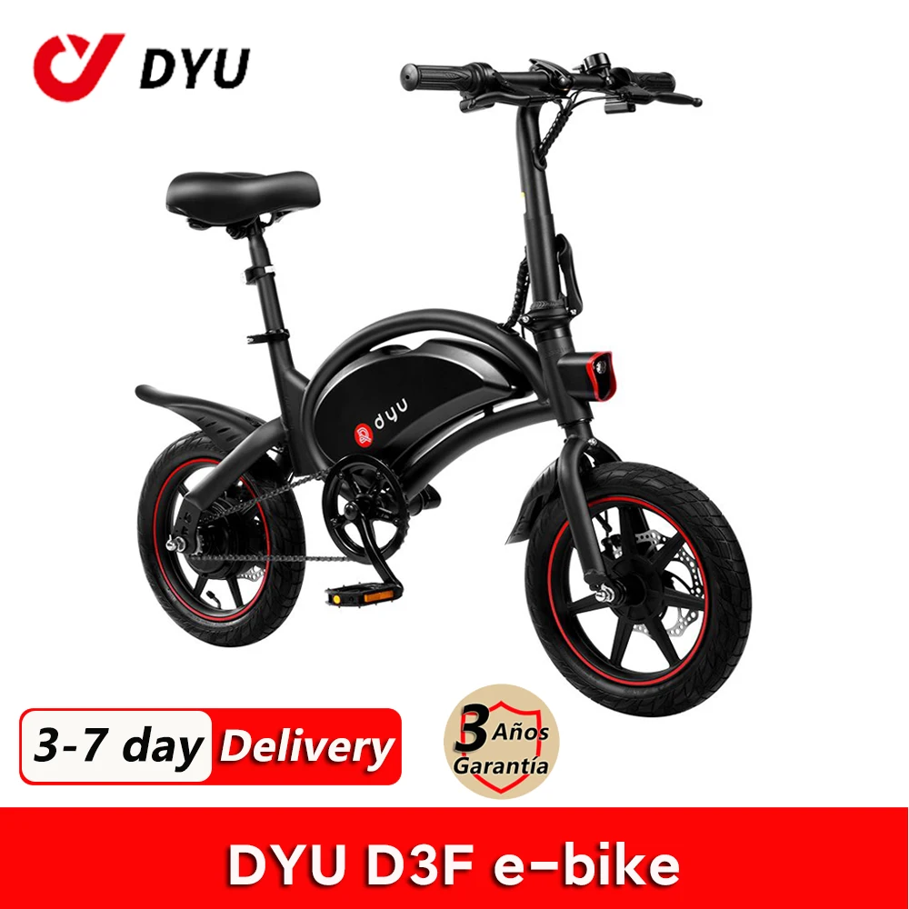 DYU D3F Mini Electric Bike 250W Folding Electric Bicycle 36V 10AH Lithium Battery 14 inch Assist E Bike for Outdoor
DYU D3F Mini Electric Bike 250W Folding Electric Bicycle 36V 10AH Lithium Battery 14 inch Assist E Bike for Outdoor