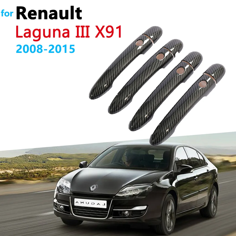 Carbon Fiber Sturdy Door Handle Cover for Renault Laguna III X91 MK3 2008~2015 2010 Car Exterior Decorate Accessories Stickers
Carbon Fiber Sturdy Door Handle Cover for Renault Laguna III X91 MK3 2008~2015 2010 Car Exterior Decorate Accessories Stickers