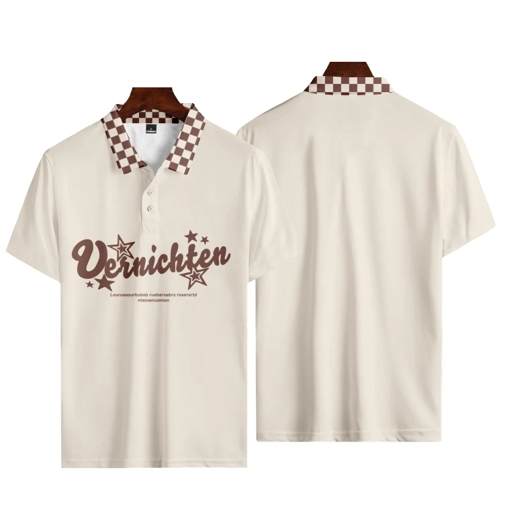 Рубашка с американским винтажным принтом алфавита, модная повседневная уличная спортивная рубашка-поло в американском ретро-стиле для муж...
Рубашка с американским винтажным принтом алфавита, модная повседневная уличная спортивная рубашка-поло в американском ретро-стиле для муж...