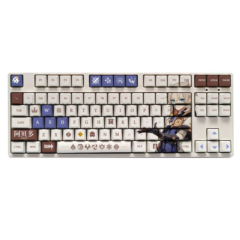New Games Genshin Impact Albedo PBT Keycap Set OEM Profile 108 Keys For Mechanical Keyboard
New Games Genshin Impact Albedo PBT Keycap Set OEM Profile 108 Keys For Mechanical Keyboard