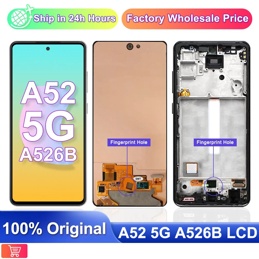 Original For Samsung Galaxy A52 5G lcd A526 A526F LCD Display Touch Screen Digitizer Assembly Replacement for samsung a52 5g lcd
Original For Samsung Galaxy A52 5G lcd A526 A526F LCD Display Touch Screen Digitizer Assembly Replacement for samsung a52 5g lcd