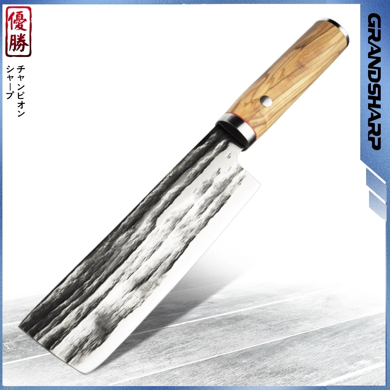 Grandsharp Japanese Nakiri Knife Chef's Vegetables Kitchen Cooking Tool ECO Friendly Product Natural Olive Wood Handle Cutlery
Grandsharp Japanese Nakiri Knife Chef's Vegetables Kitchen Cooking Tool ECO Friendly Product Natural Olive Wood Handle Cutlery