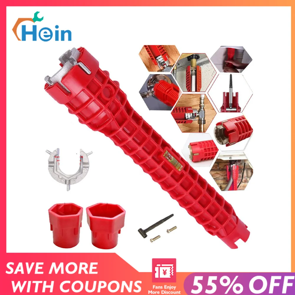 8 In 1 Flume Wrench Anti-slip Plumber Key Repair Plumbing Tool Bathroom Faucet Assembly Key Plumbing Installation Wrench
8 In 1 Flume Wrench Anti-slip Plumber Key Repair Plumbing Tool Bathroom Faucet Assembly Key Plumbing Installation Wrench