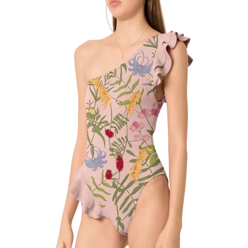 One-Shoulder Ruffled Printed Swimsuit With Skirt Set Asymmetrical Swimwear Designer Bathing Suit Beach Dress
One-Shoulder Ruffled Printed Swimsuit With Skirt Set Asymmetrical Swimwear Designer Bathing Suit Beach Dress