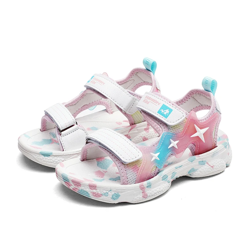Spring Summer Brand Kids Sandals Boys Girls Beach Shoes Breathable Flat Sandals PU Leather Children Outdoor Shoes Size 27-38
Spring Summer Brand Kids Sandals Boys Girls Beach Shoes Breathable Flat Sandals PU Leather Children Outdoor Shoes Size 27-38